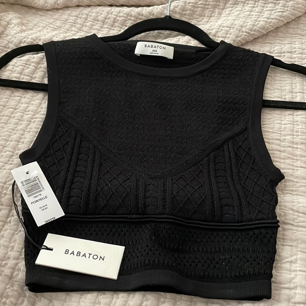 ARITZIA - Babaton Pointelle Top - XXS | NEW WITH TAGS